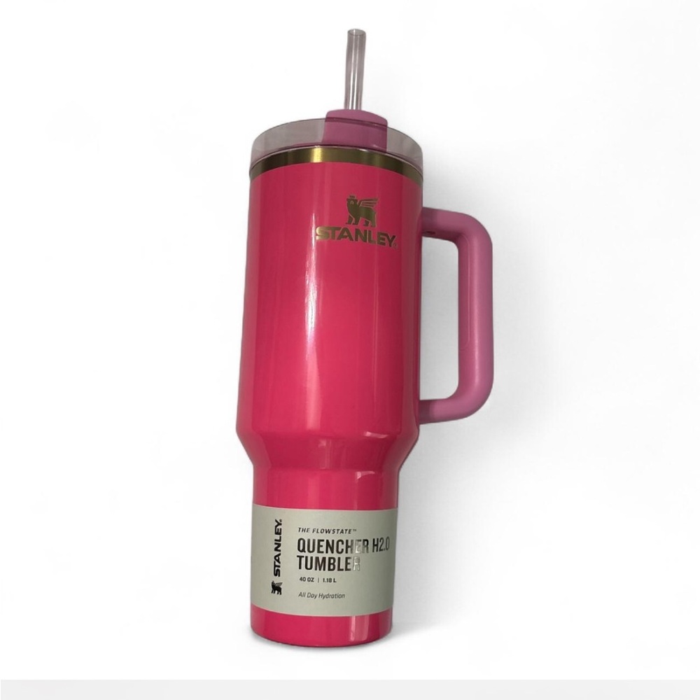 Stanley Quencher H2.0 FlowState Tumbler – 40 oz – Pink (New in Box)
